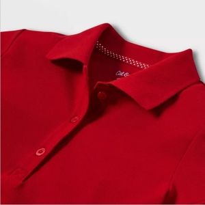 Red girl uniform polo